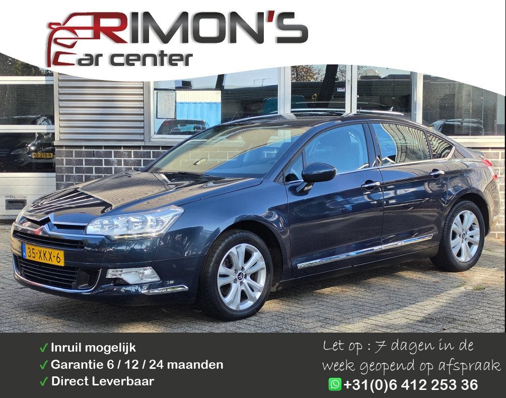 Citroen C5 1.6 THP Collection G3 Gas Trekhaak Navi, Auto's, Voorwielaandrijving, Euro 5, 15 km/l, Gebruikt