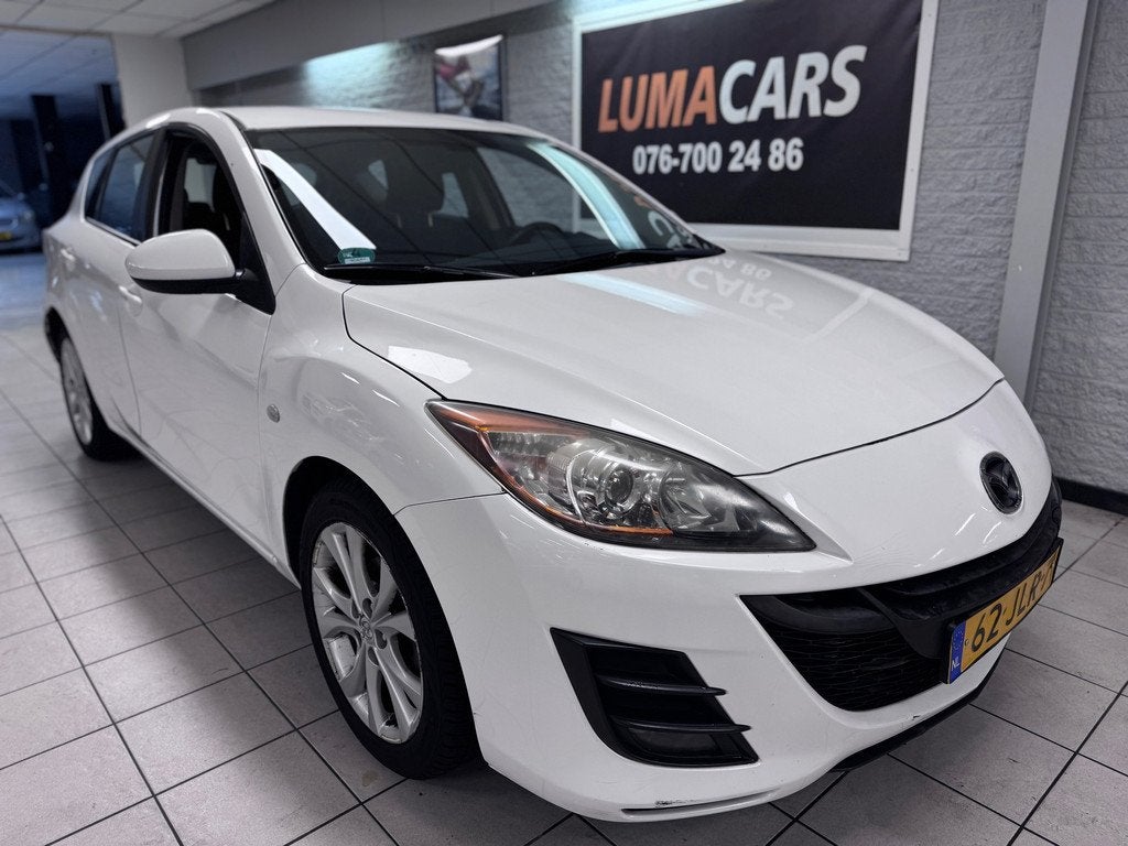 Mazda 3 1.6 TS Plus|NW APK| Airco| Cruise| Vol opties| Sport, Auto's, Voorwielaandrijving, Gebruikt, 4 cilinders, Wit