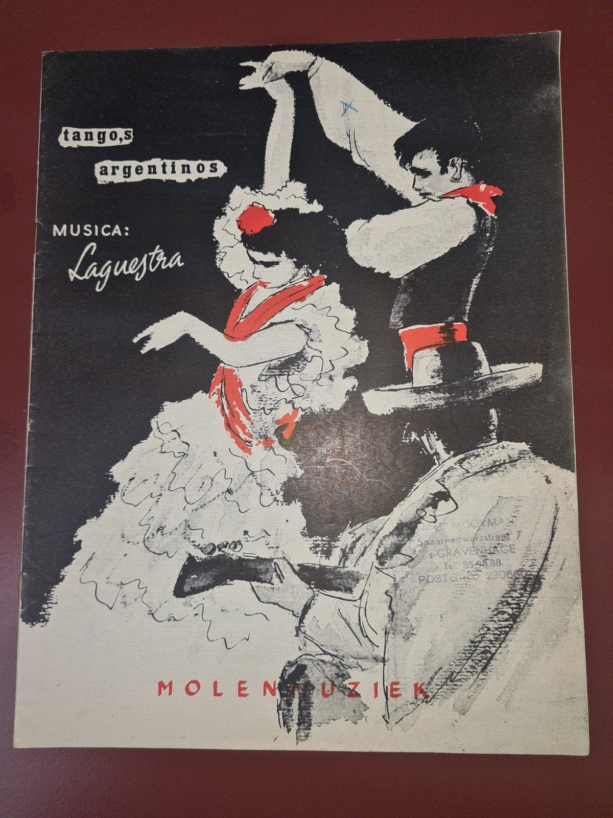 Muziekboek: Album Tangos Argentinos - Laguestra, Latin en Salsa, Gebruikt, Accordeon, Ophalen of Verzenden