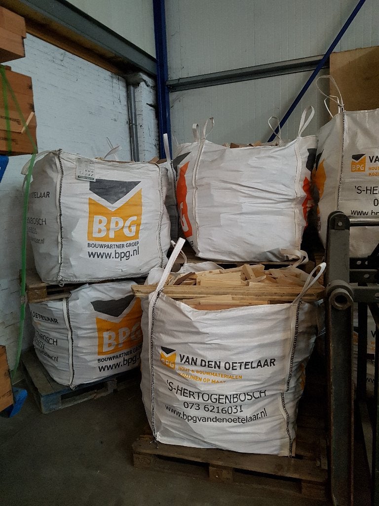 Bigbag schoon stookhout 1m3, Tuin en Terras, Haardhout, Minder dan 3 m³, Ophalen, Blokken