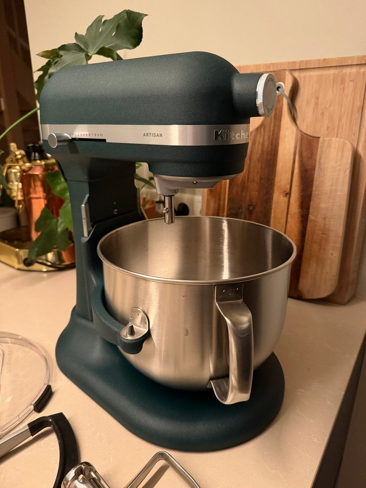 Kitchenaid 6.6L 5KSM70SHXEPP Pebbled Green Keukenrobot, Witgoed en Apparatuur, Keukenmixers, Ophalen, 4 liter of meer, 3 snelheden of meer