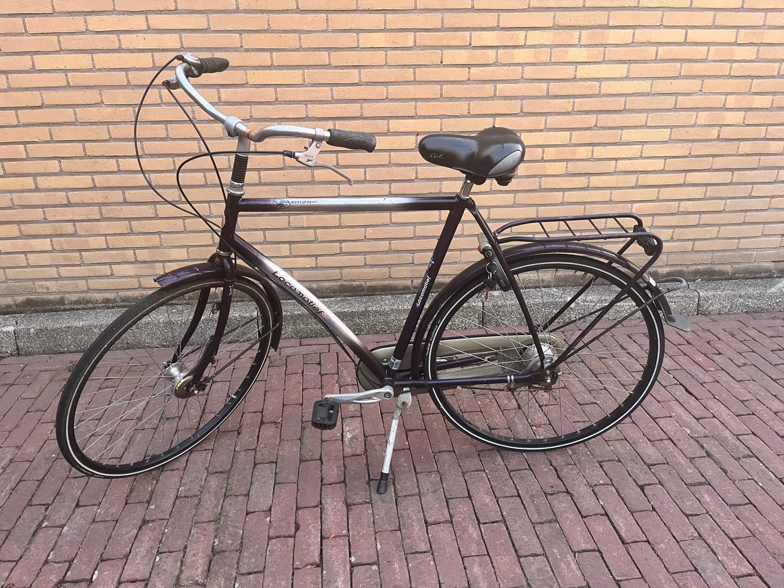 Oude locomotief (gazelle) herenfiets met 7 versnellingen, Gebruikt, Versnellingen, Ophalen of Verzenden, 57 tot 61 cm