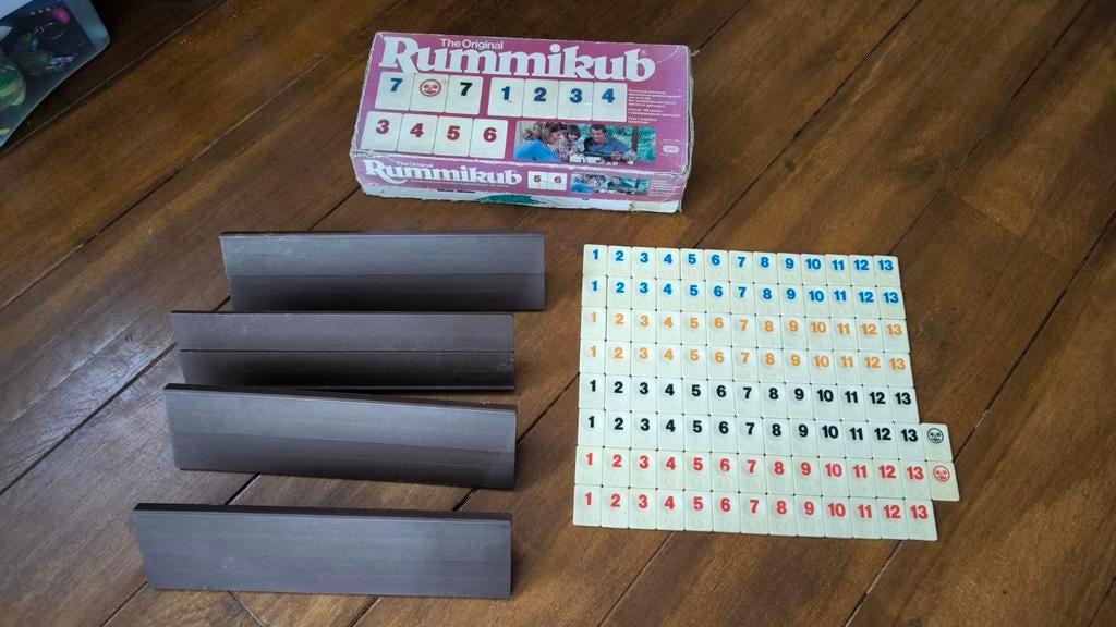 Originele Rummikub Goliath - Vintage jaren 80 - Compleet, Hobby en Vrije tijd, Tekenen, Ophalen of Verzenden, Overige typen