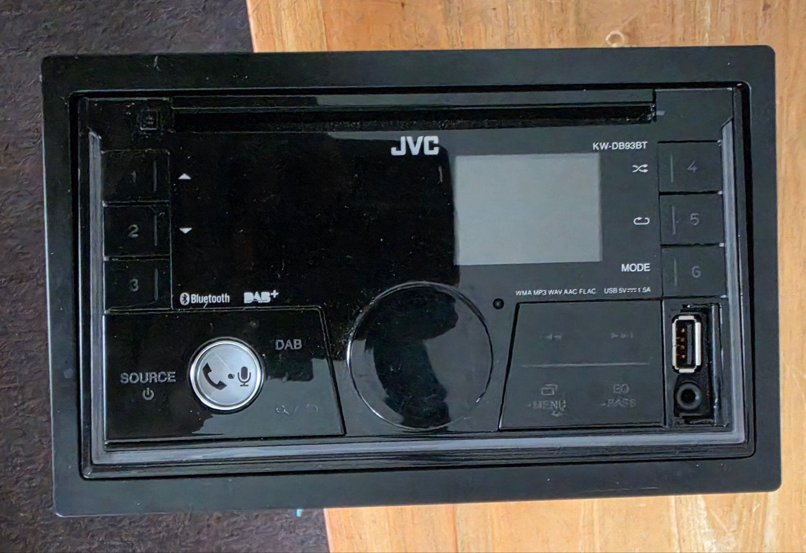 JVC KW-DB93BT CD-ontvanger met Bluetooth en DAB+, Ophalen of Verzenden, Zo goed als nieuw