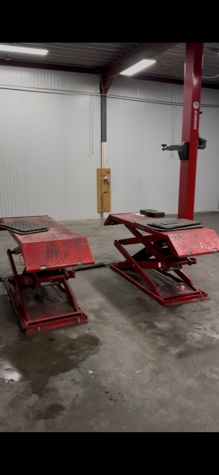 Schaarlift SXJS3019 rood, werkend!, Zakelijke goederen, Machines en Bouw | Liften, Steigers en Ladders, Ophalen