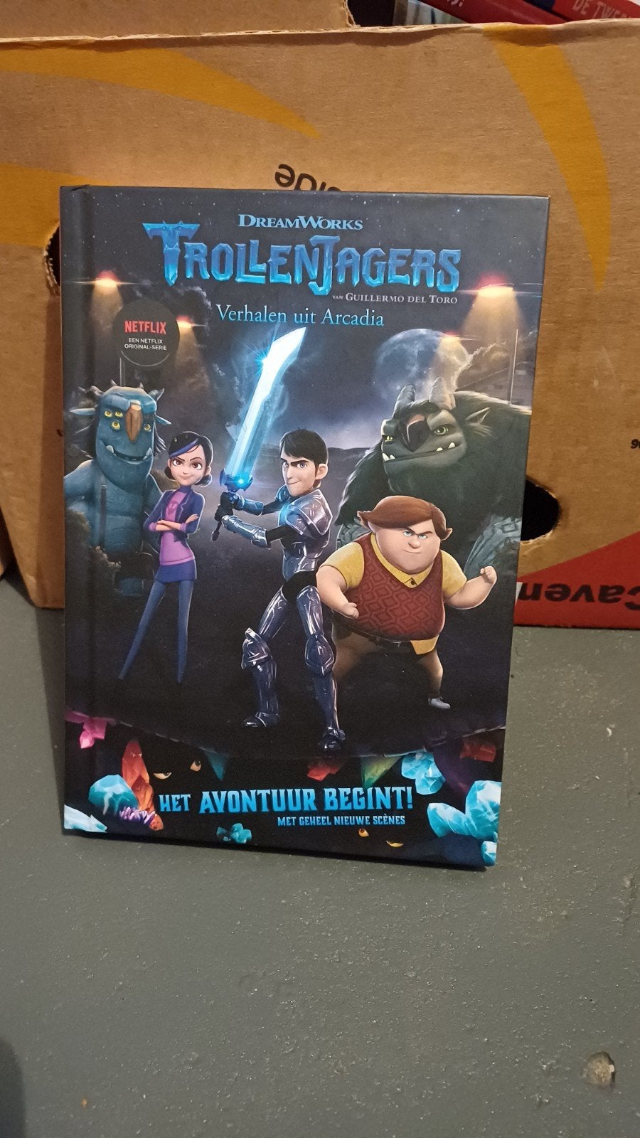 Trollenjagers: Verhalen uit Arcadia - Het avontuur begint!, Ophalen of Verzenden, Zo goed als nieuw, Guillermo del Toro, Fictie