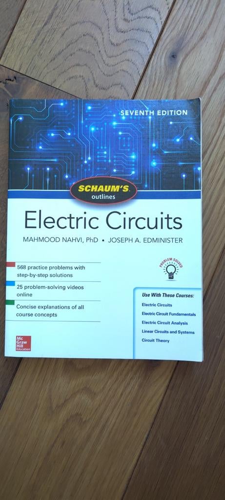 Schaum's Outlines: Electric Circuits - Zevende Editie, Zo goed als nieuw, Beta, Mahmood Nahvi, Joseph A. Edminister, HBO