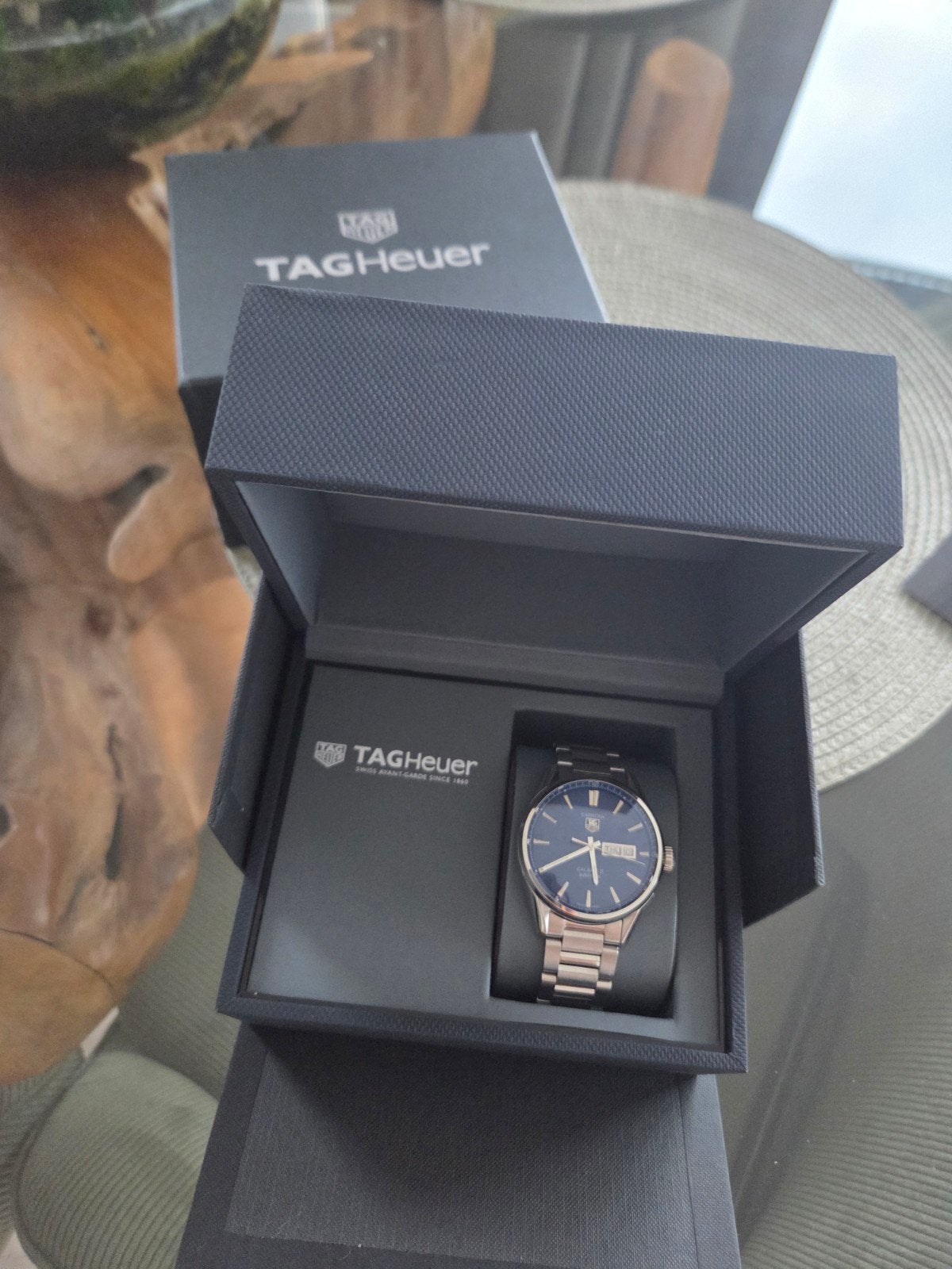 TAG Heuer Carrera Calibre 5 Automatisch WAR201E, Sieraden, Tassen en Uiterlijk, Horloges | Heren, Staal, Staal, Polshorloge, Ophalen of Verzenden