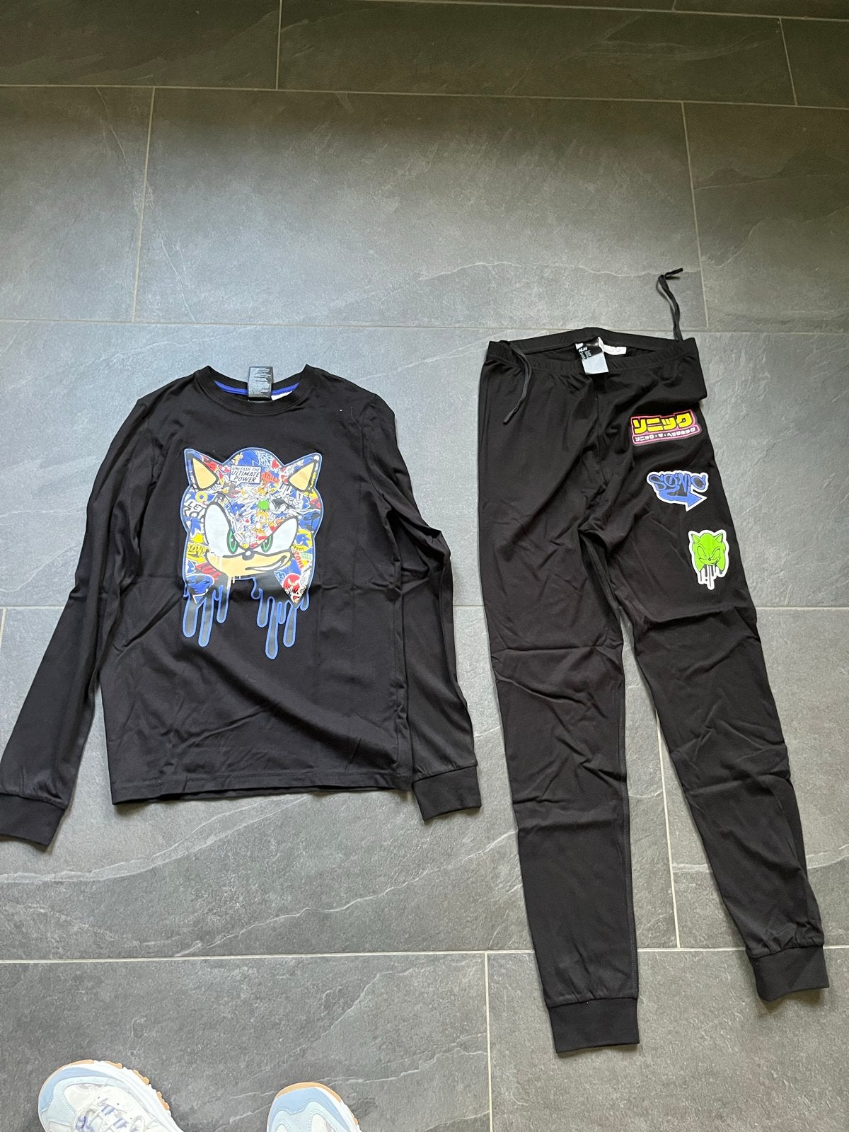 Pyjama H&M Sonic maat 158-164 nieuw, Ophalen of Verzenden, Nieuw, Jongen of Meisje, Nacht- of Onderkleding