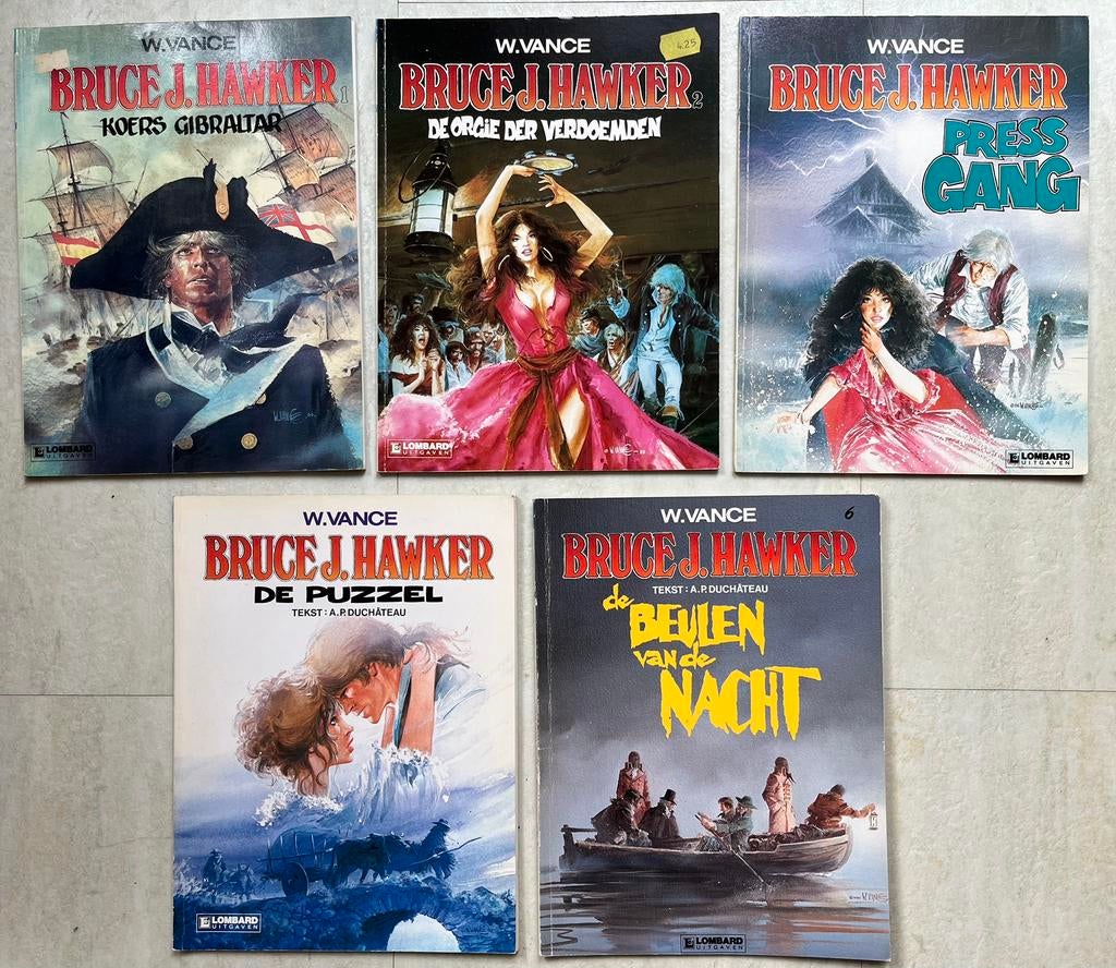 Bruce J. Hawker 5 delen, Meerdere stripboeken, Ophalen of Verzenden, Gelezen