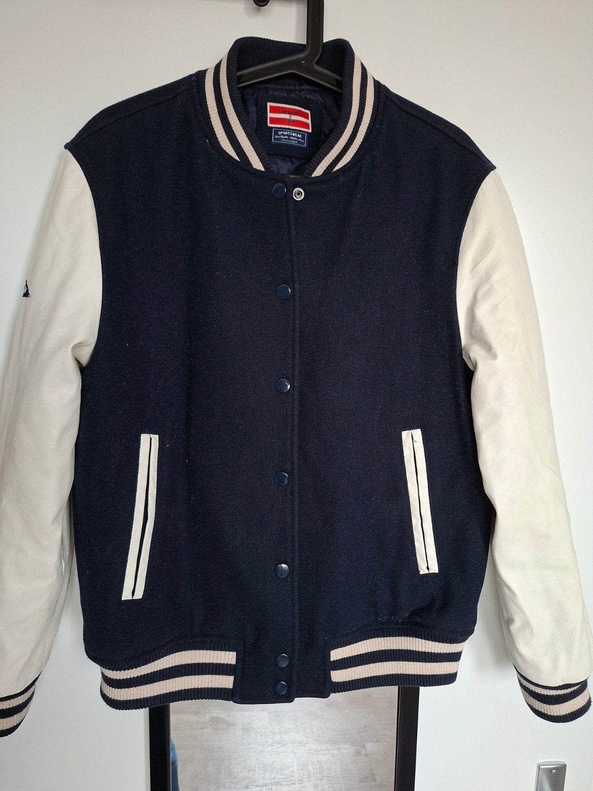 Superdry College Varsity bomberjack, maat L, Maat 38/40 (M), Ophalen of Verzenden, Zo goed als nieuw, Superdry
