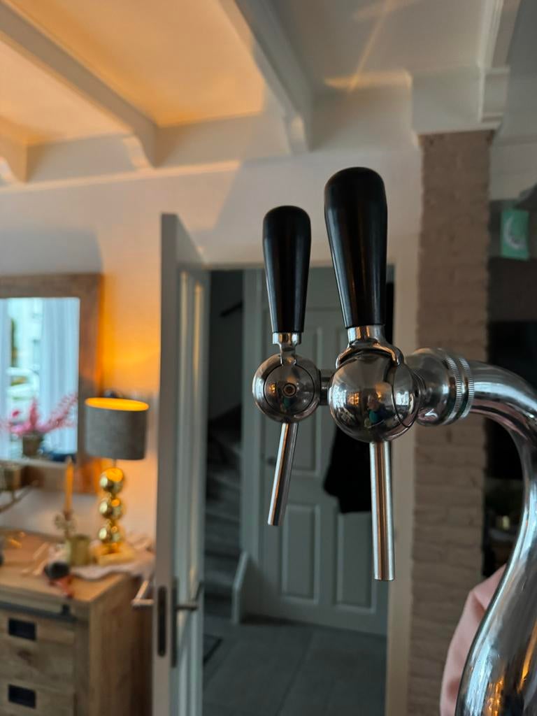 Bierzuil met 2 kranen - Perfect voor thuisbar of horeca, Ophalen of Verzenden