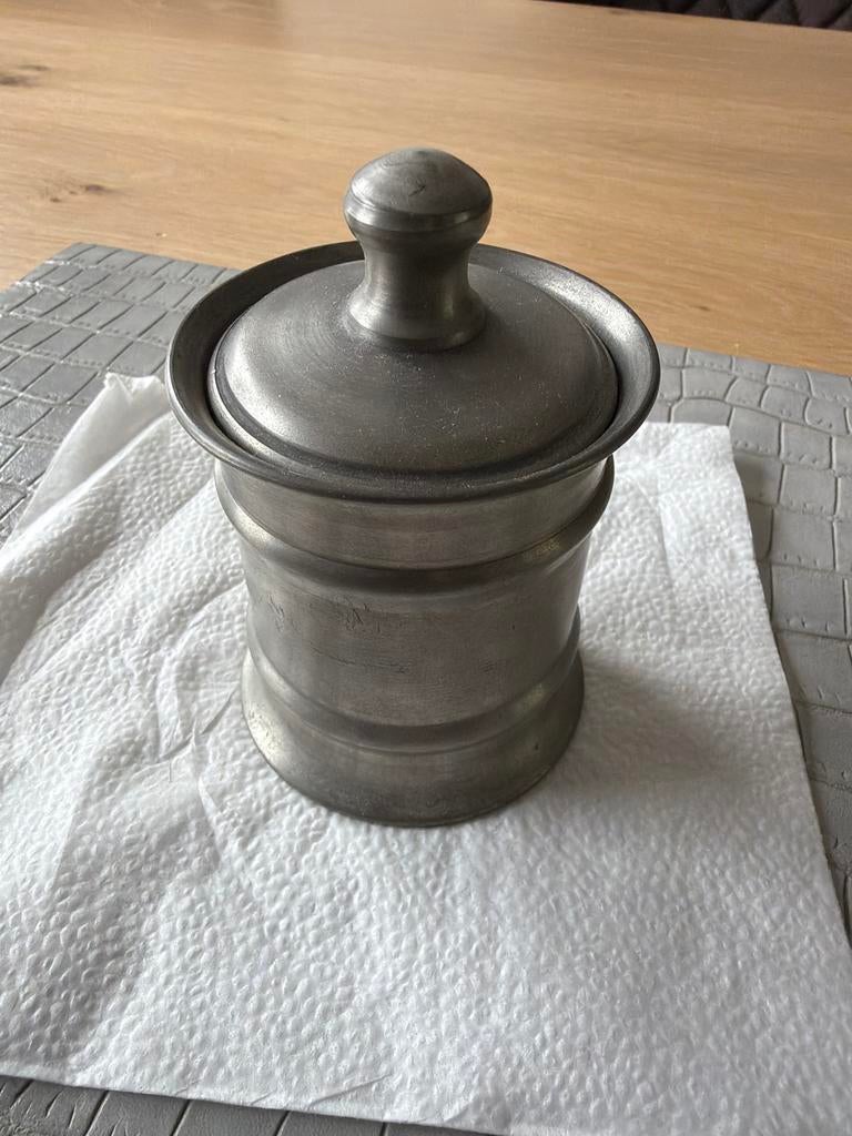 Vintage Tinnen Bewaarbakje - Ritterzinn Germany, Ophalen