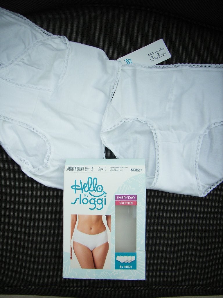 3xnieuwe dames SLOGGI midi slips wit, katoen/elastan, mt.38, Sloggi, Ophalen of Verzenden, Wit, Slip