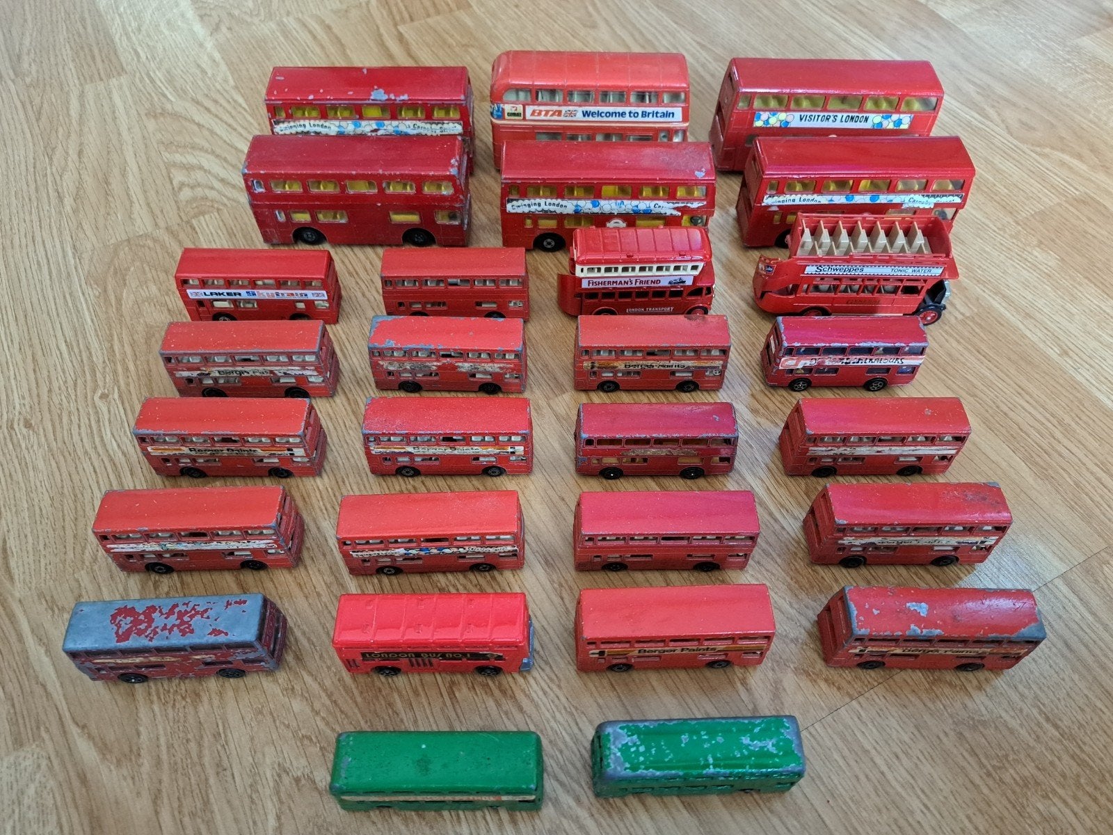 Verzameling Matchbox Dubbeldekkers (jaren '70 - recent), Ophalen