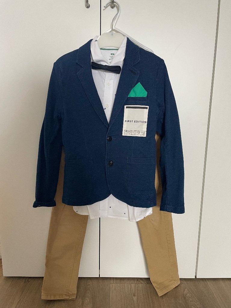 Nette kleding set voor communie/bruiloft 146/152, Ophalen of Verzenden, Zo goed als nieuw, Setje, Jongen