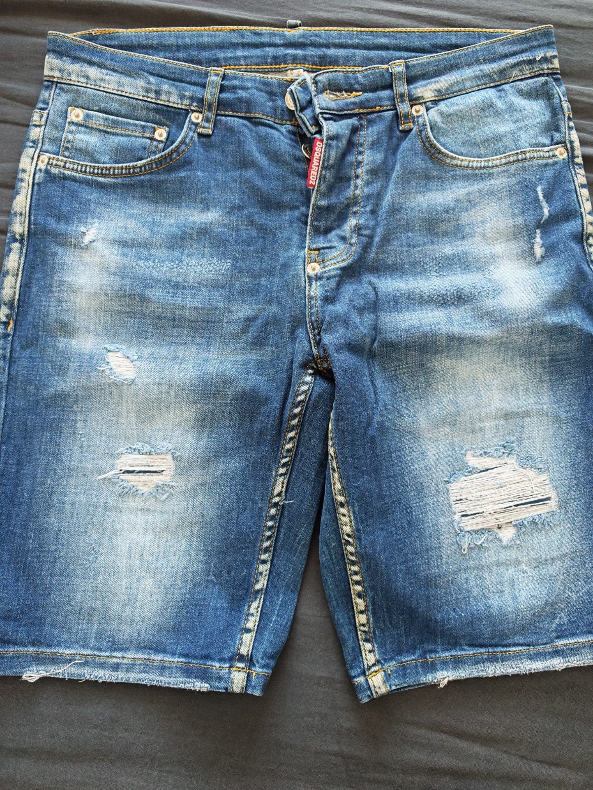 Dsquared2 Slim Fit Jeans Shorts - Maat 46, Dsquared2, Blauw, W32 (confectie 46) of kleiner, Ophalen of Verzenden