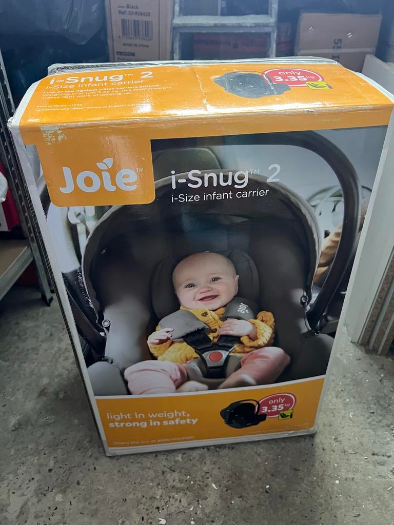 Joie i-Snug 2 i-Size baby autostoel, Autogordel of Isofix, Nieuw, Zijbescherming, 0 t/m 13 kg