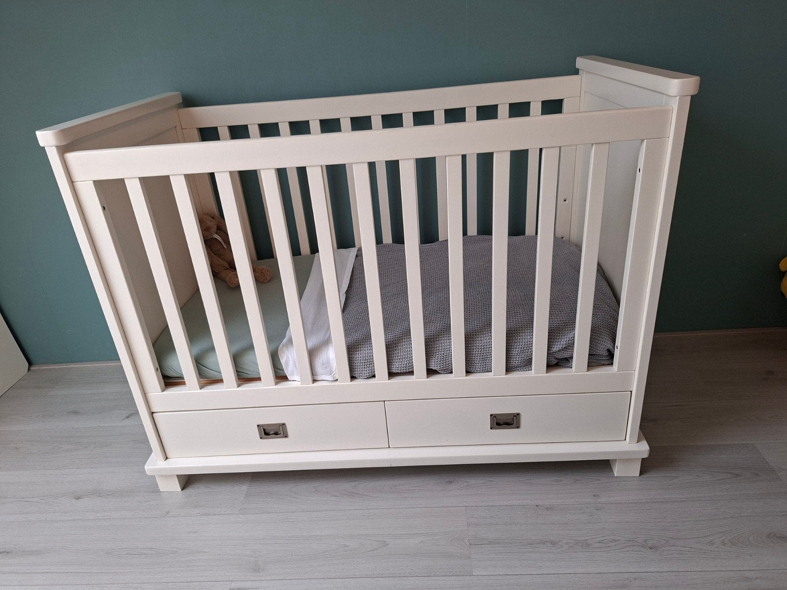 Kidsmill Jersey ledikant, commode en wandplank, Kinderen en Baby's, Ophalen, Gebruikt, 50 tot 70 cm, 100 cm of meer