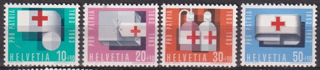 Zwitserland 1963 Pro Patria Rode Kruis 100 jaar pf, Postzegels en Munten, Verzenden, Postfris, Overige thema's