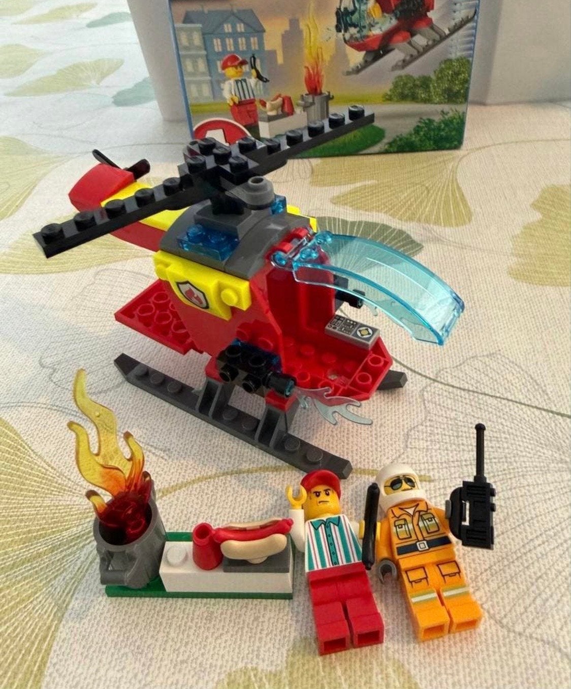 LEGO City 60318 Brandweerhelikopter - Complete set, Ophalen of Verzenden, Gebruikt