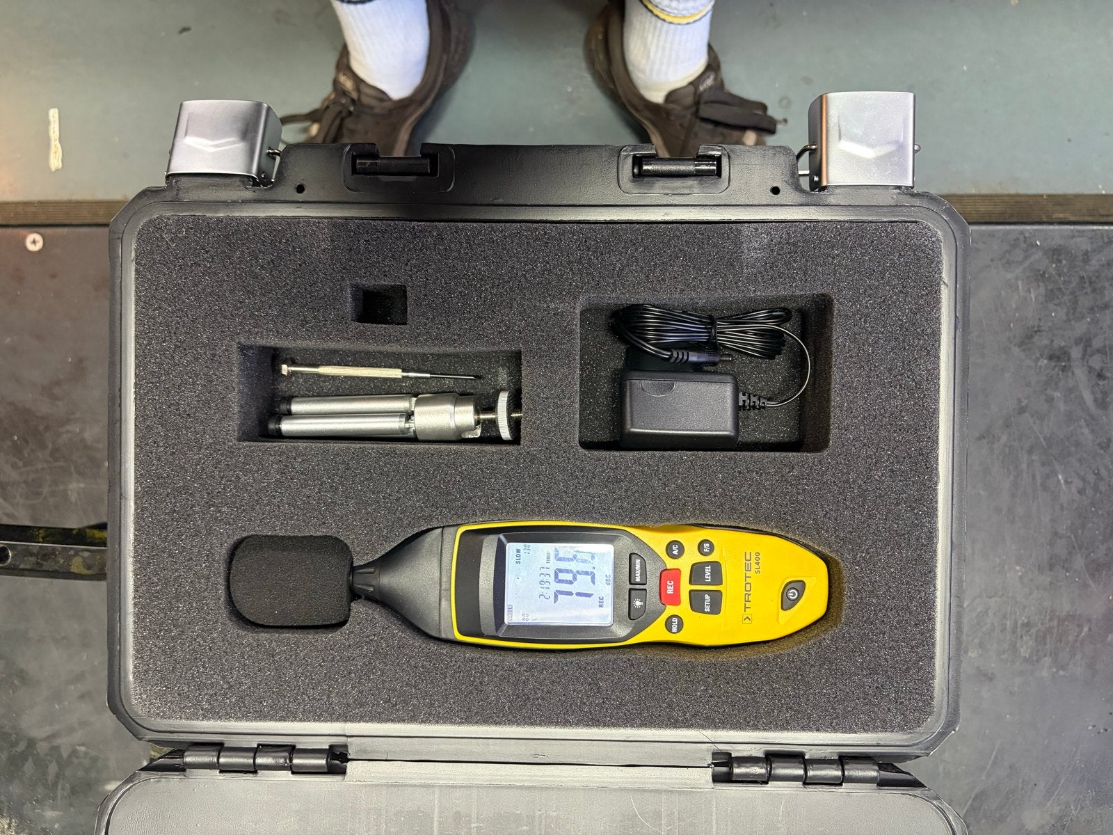 Trotec SL400 Geluidsmeter met Koffer en Originele Doos, Ophalen, Zo goed als nieuw, Geluid