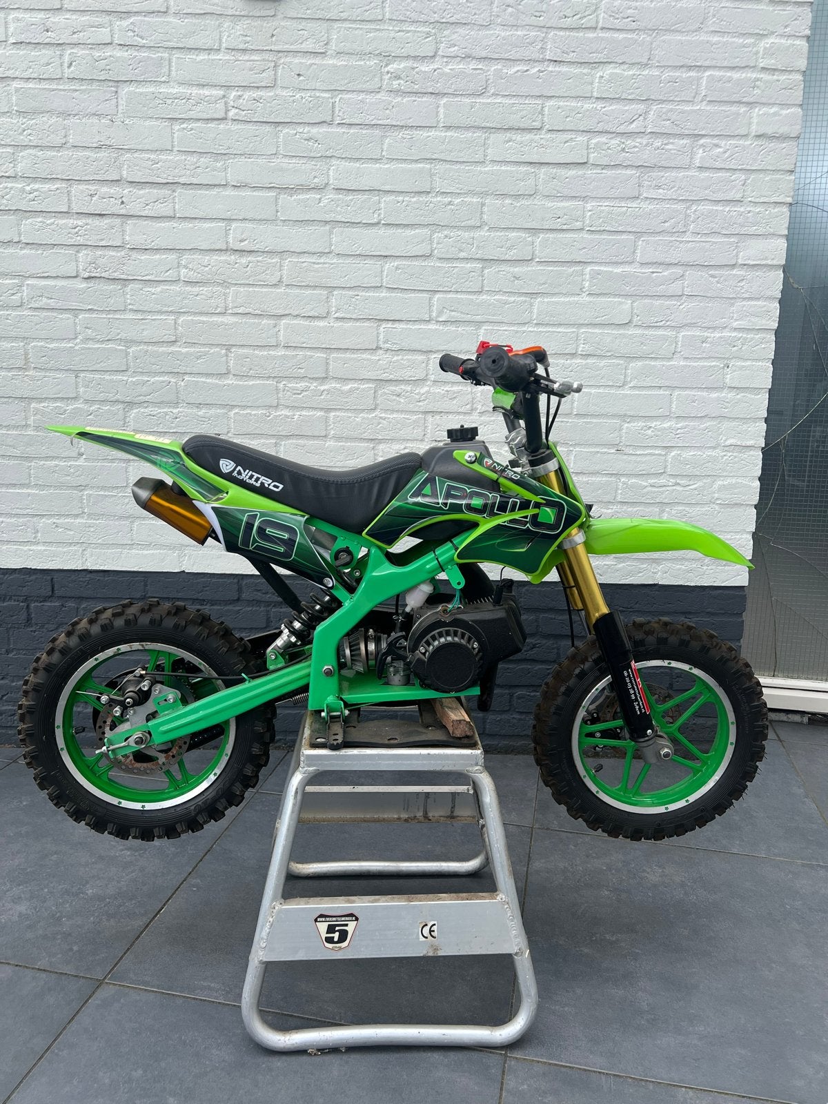 49cc Dirtbike - Bouwjaar 2021 - Zithoogte 60cm, Fietsen en Brommers, Minibikes, Midibikes en Pitbikes, Ophalen, Zo goed als nieuw