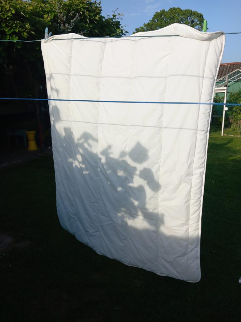Kinderdekbed 100x120cm, Overige maten, Wit, Ophalen of Verzenden, Deken of Dekbed