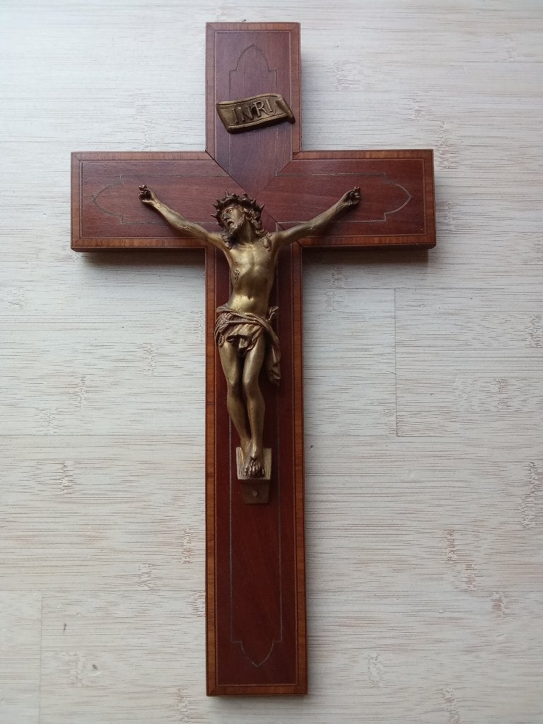 Kruisbeeld corpus Christi (gesigneerd Hardy), Ophalen of Verzenden, Gebruikt, Overige typen, Christendom | Katholiek