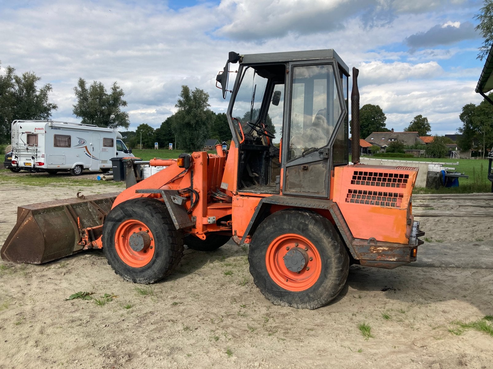 Atlas 52D Shovel, 1991; Bak; Palletvorken; NL kenteken, Ophalen, Wiellader of Shovel