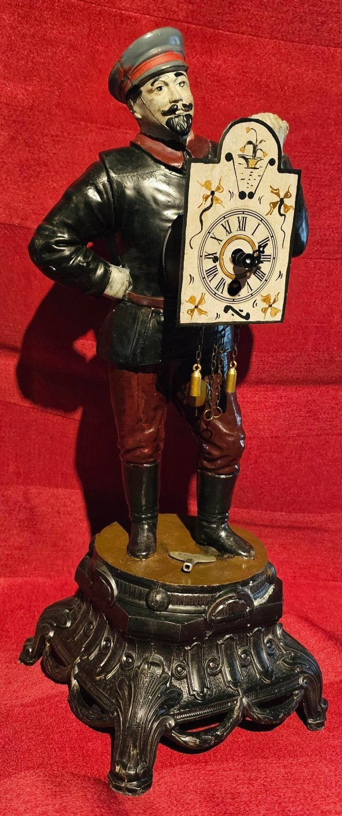 Schwarzwalder klokkenman op pied de stal, Antiek en Kunst, Verzenden