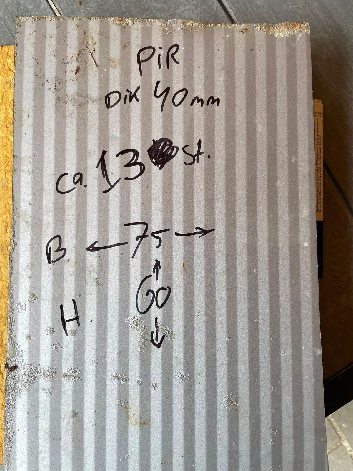 2e hands PIR platen - diverse afmetingen, Ophalen, 4 tot 8 cm, Gebruikt, Hardschuim (Pir)
