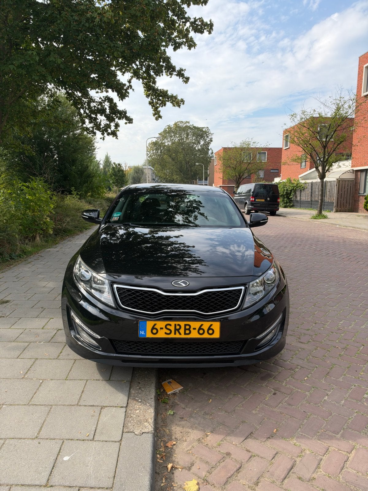 Kia Optima 2.0 CWT Hybrid 110KW 2013 Zwart, Auto's, 4 cilinders, Optima, Zwart, Origineel Nederlands