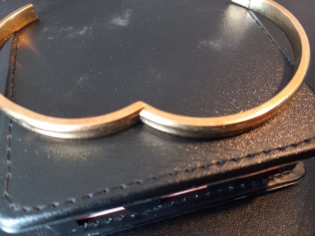 Klassieke Gouden Armband of bangle 14 karaat, Ophalen, Zo goed als nieuw, Goud, Goud