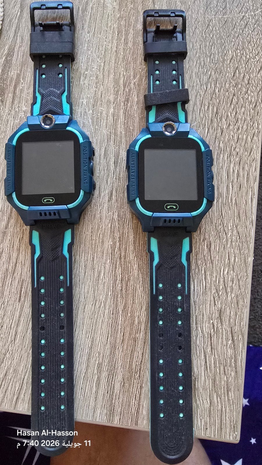 2x Smartwatch voor kinderen - Blauw/Zwart, Blauw, Ophalen of Verzenden, Waterdicht, Android