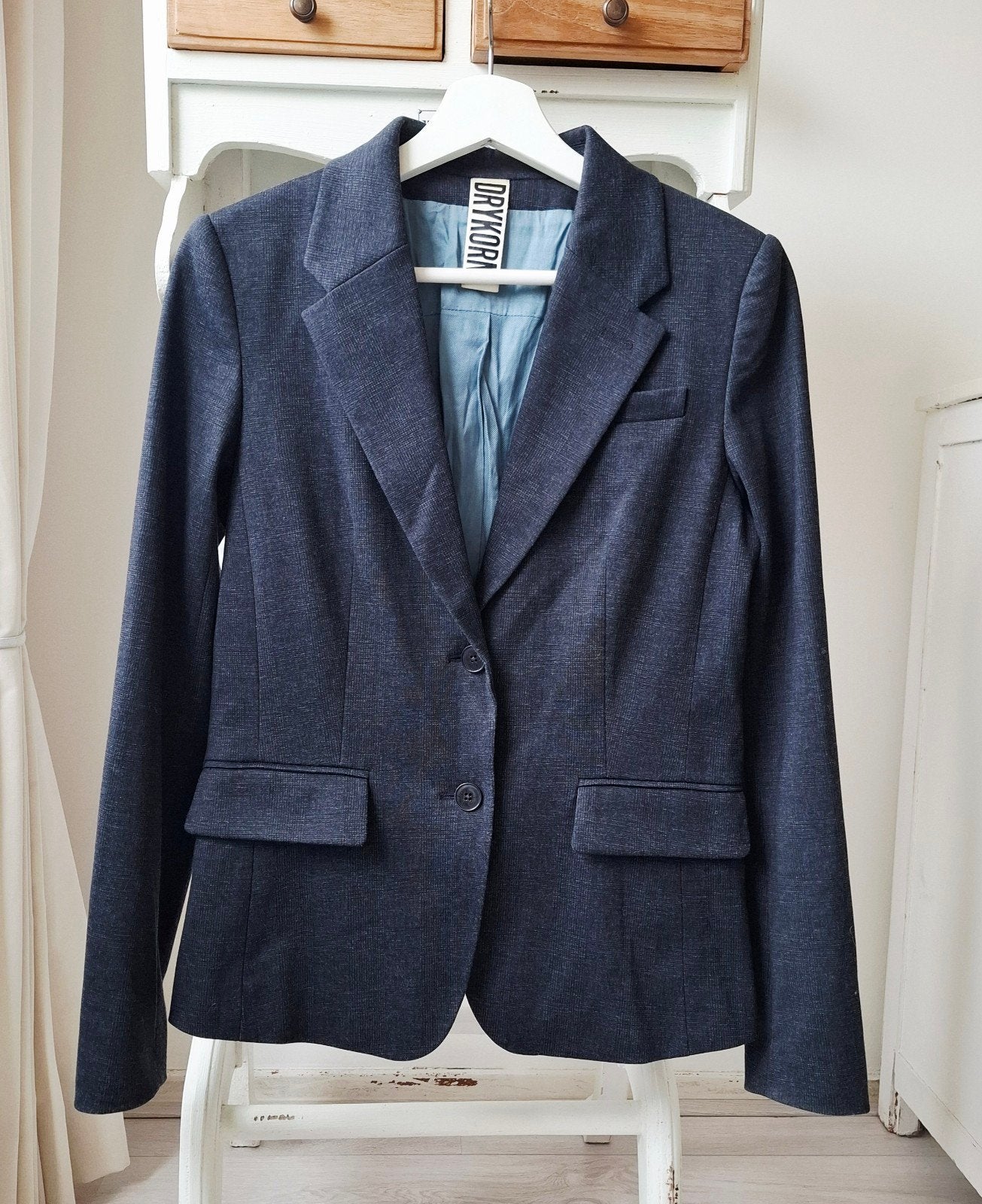 Drykorn blazer mt. 38, Maat 38/40 (M), Drykorn, Blauw, Ophalen of Verzenden