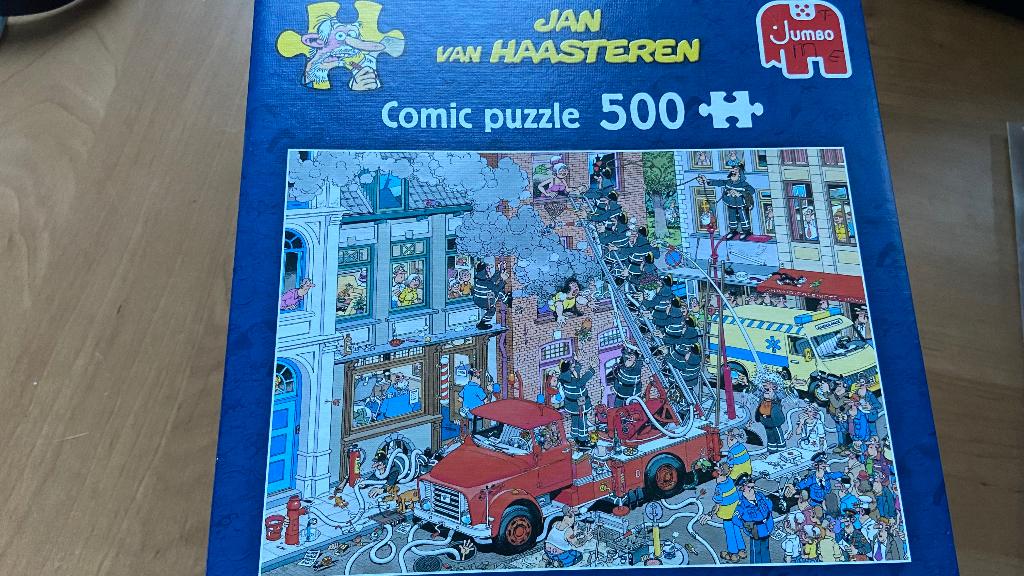 Puzzel jan v Haasteren 500 stuks fire, Hobby en Vrije tijd, Denksport en Puzzels, Ophalen, 500 t/m 1500 stukjes, Zo goed als nieuw