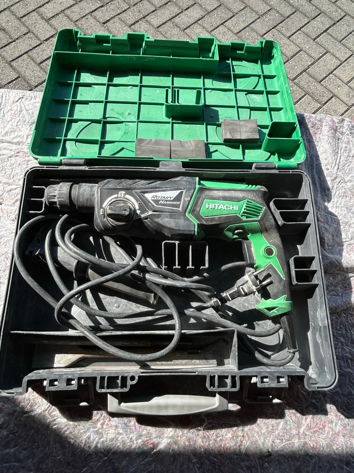 Hitachi Koki DH 26PC Boorhamer in koffer, Ophalen, Boor- en/of Breekhamer, Klopboormechanisme, Gebruikt