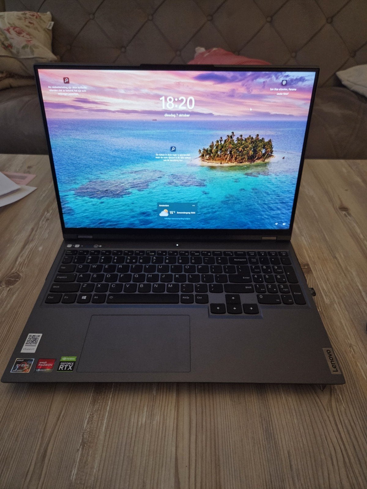 Lenovo Legion pro 16 inch gaming laptop, Ophalen, Gebruikt, Met videokaart, Ryzen 7 5800H