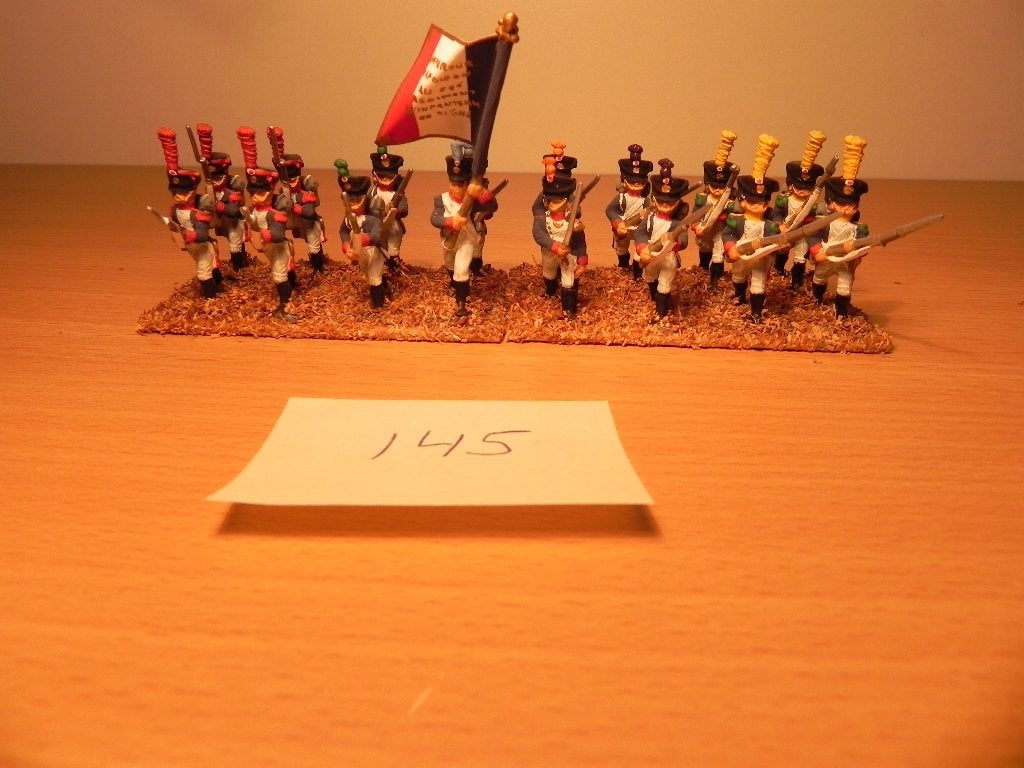 Slag bij waterloo, infanterie frankrijk(145) 25 mm,tin, Ophalen of Verzenden, Nieuw, 1:35 tot 1:50, Figuur of Figuren
