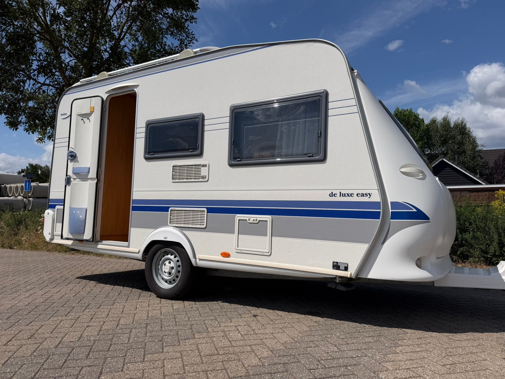 Hobby 400 SB 2004 De Luxe Easy Voortent, Schokbreker, Hobby, Omvormbare zithoek, Bedrijf