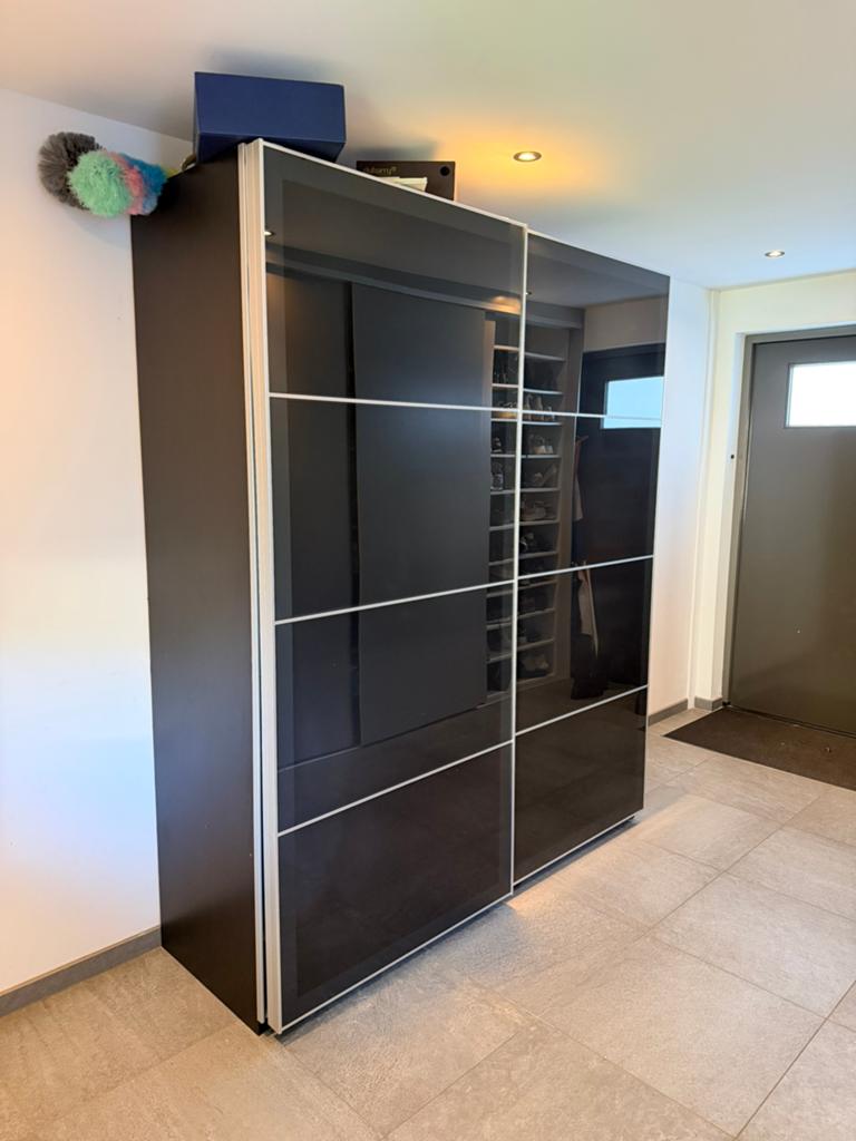 IKEA Pax kast 200x60x236 met glazen schuifdeuren, Ophalen, Gebruikt, 200 cm of meer, 150 tot 200 cm