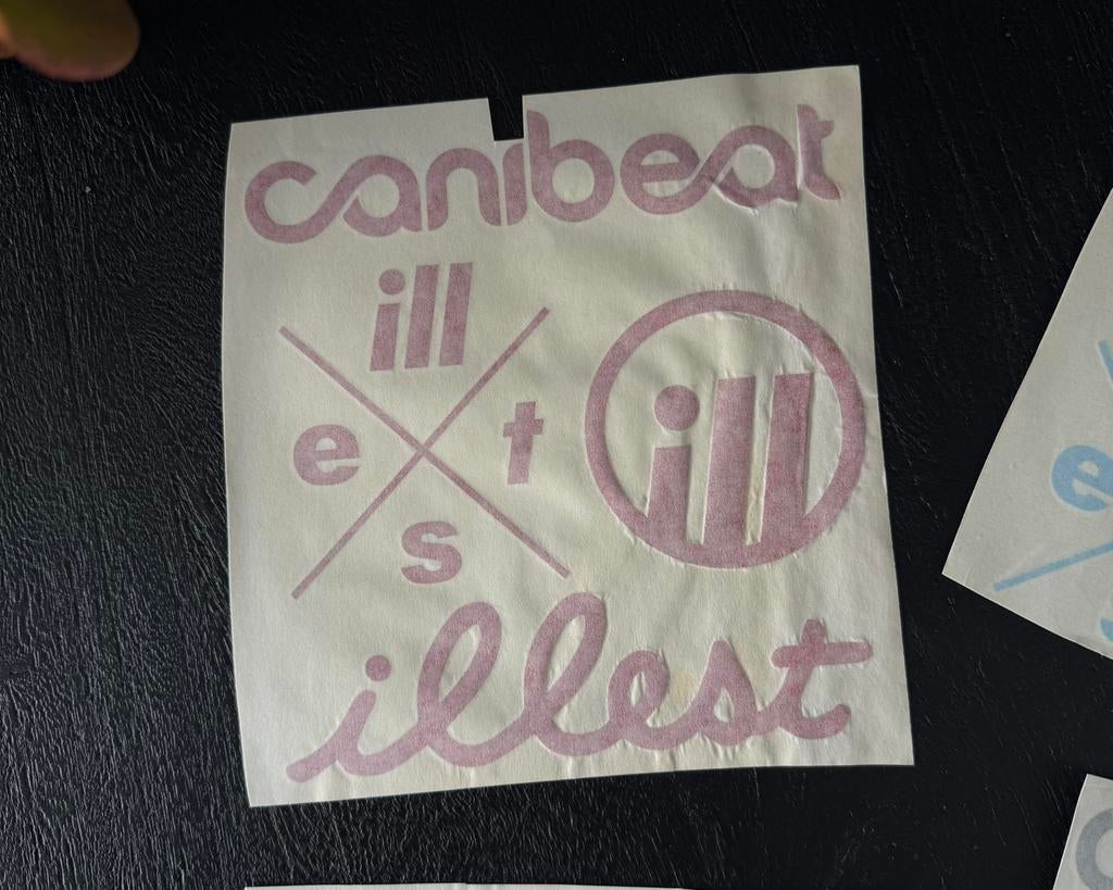 Canibeat, Illest, Average Autostickers Decals JDM, Ophalen of Verzenden, Zo goed als nieuw