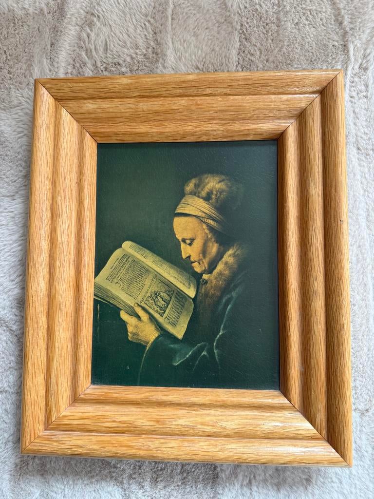 Gerard Dou - Moeder van Rembrandt (1613-1675) - Ingelijst, Antiek en Kunst, Kunst | Schilderijen | Klassiek, Ophalen of Verzenden