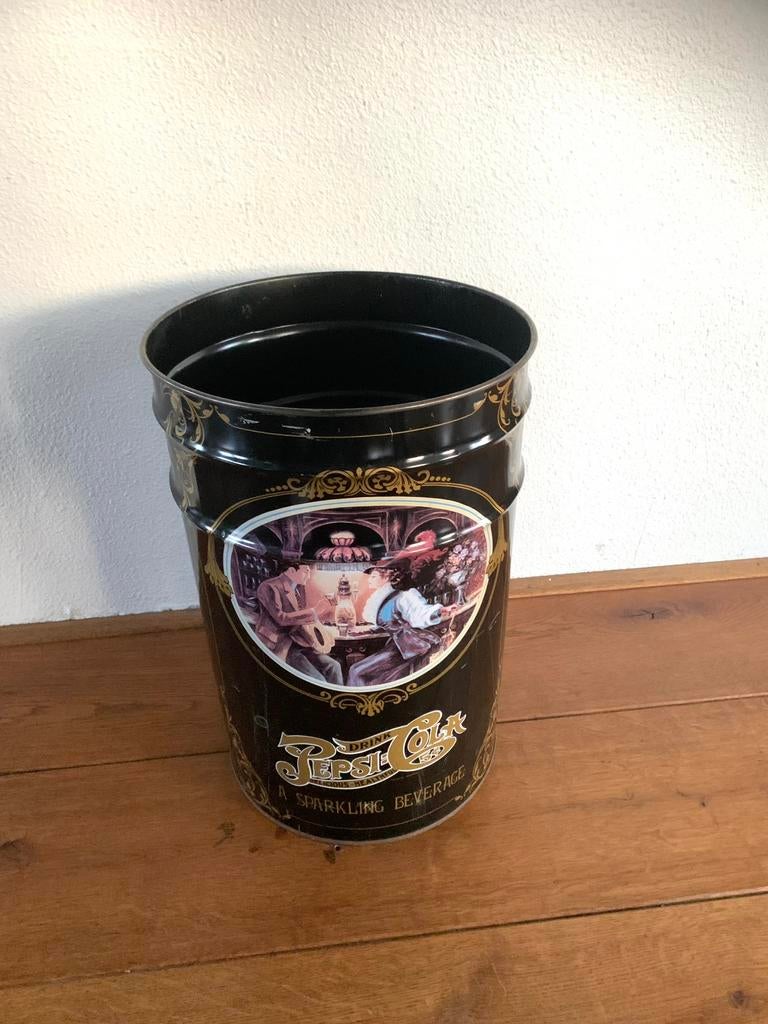 Prachtig groot vintage blik van Pepsi cola, Ophalen of Verzenden, Zo goed als nieuw, Overige