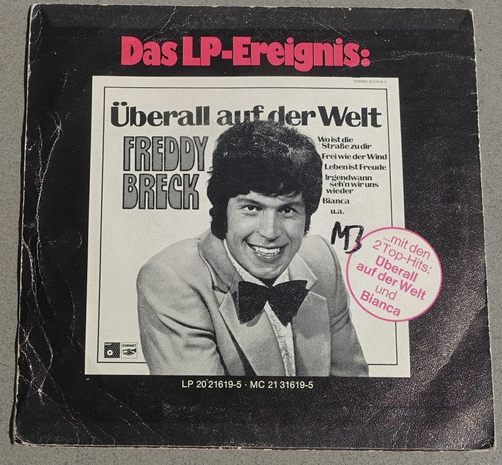 Freddy Breck - Rote Rosen  (Single)  (3), Cd's en Dvd's, Vinyl Singles, Gebruikt, Wereldmuziek, 7 inch, Single