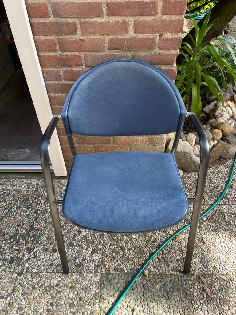 Woonkamer  stoelen 6 shuk, Tuin en Terras, Tuinstoelen, Ophalen of Verzenden, Gebruikt, Overige materialen, Stapelbaar