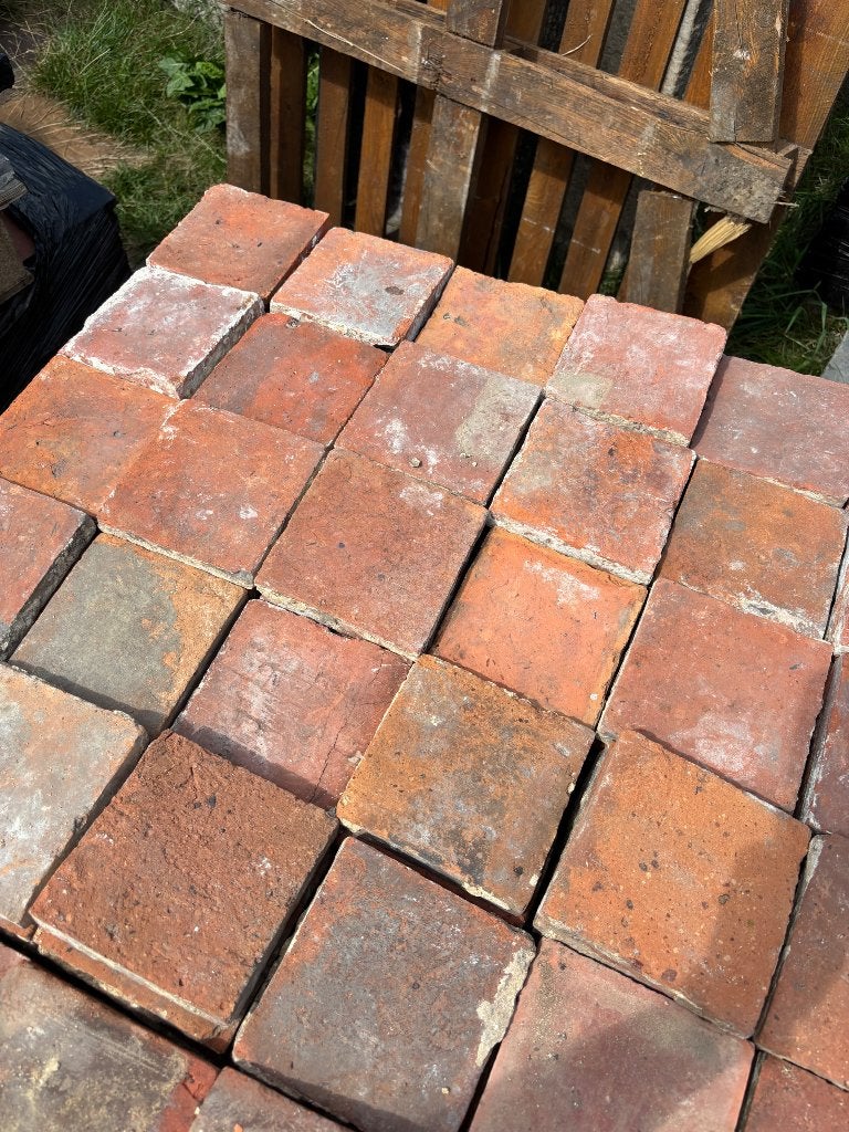 Lot Antieke terracotta tegels. Voor info BELLEN 0474220705, Ophalen