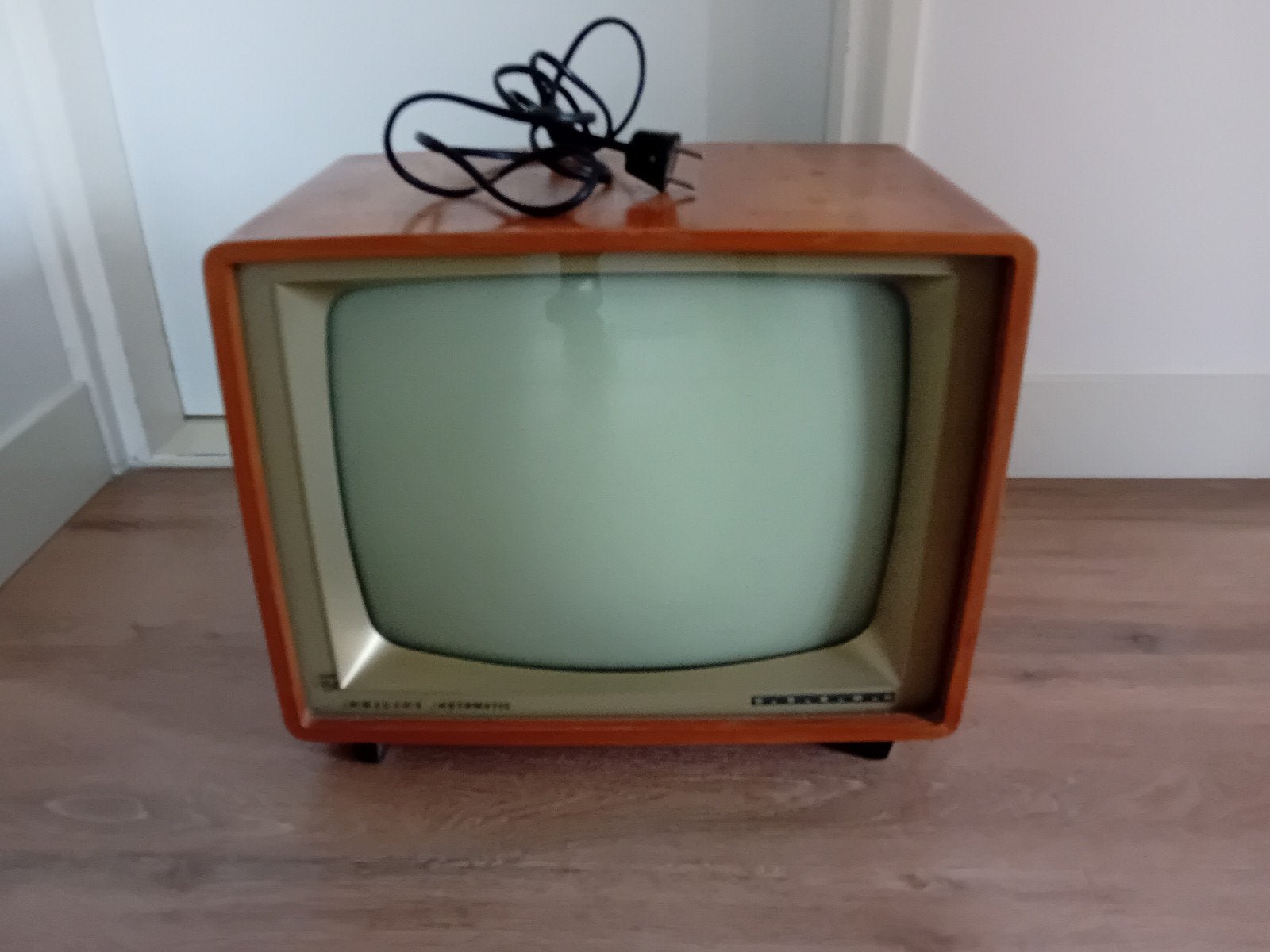 Vintage Philips zwart-wit televisie (jaren '60), Antiek en Kunst, Ophalen