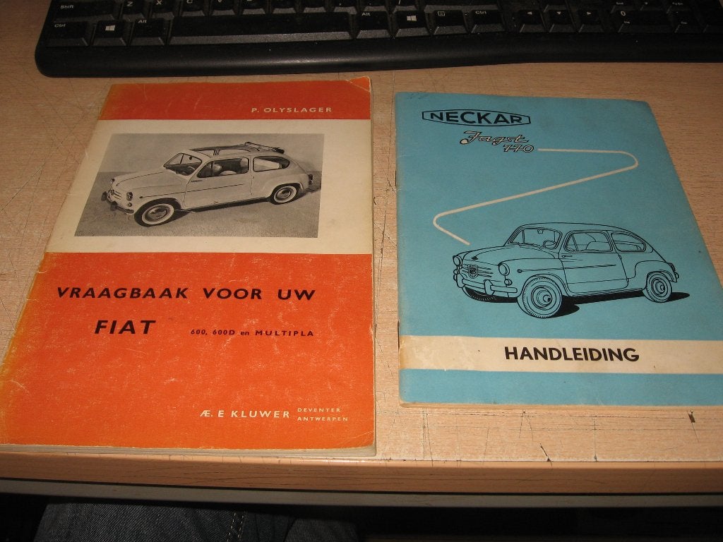 Fiat 600/600D/Multipla + Neckar Jagst 770 handleiding, Ophalen of Verzenden